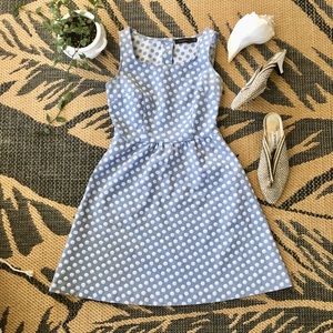 The Limited polka dot flared dress, size 0